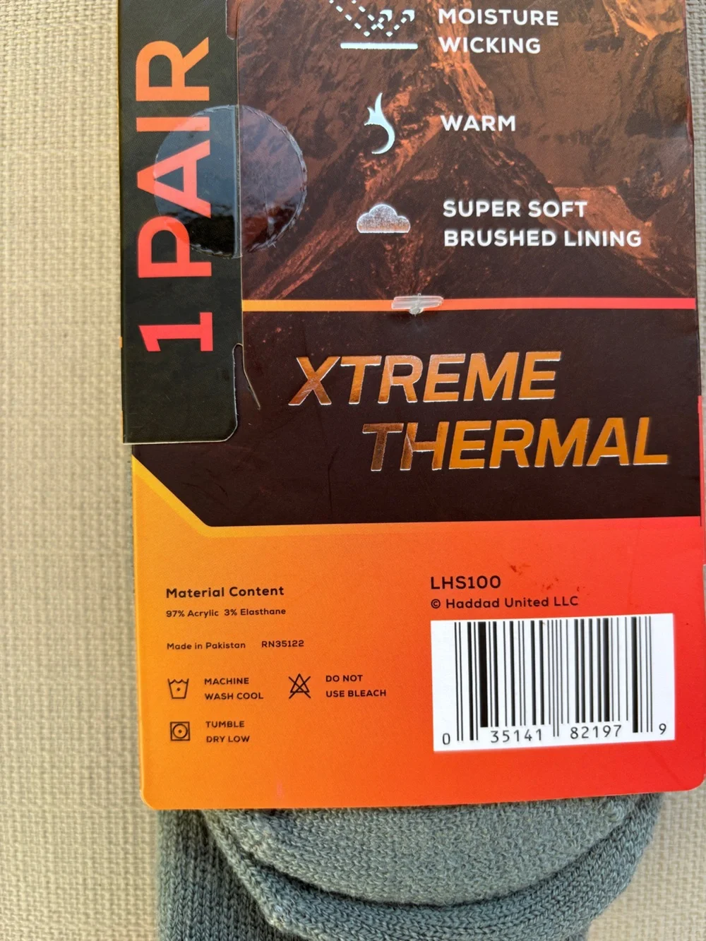 Trufit Xtreme Thermal Heated Crew Socks - Grey